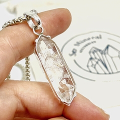 Dije cuarzo biterminado natural - comprar online