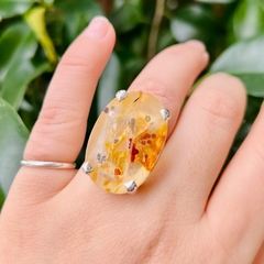 Anillo hematoide con inclusiones de pirita