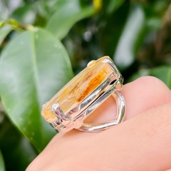 Anillo hematoide con inclusiones de pirita en internet