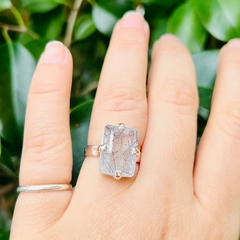 Anillo cuarzo turmalinado facetado (B) - comprar online