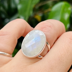 Anillo adularia facetada - comprar online