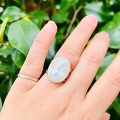 Anillo adularia facetada - tienda online