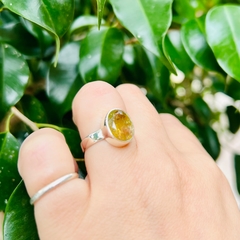 Anillo turmalina sandia facetada - tienda online