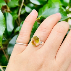 Anillo turmalina sandia facetada - Ser Mineral Accesorios 