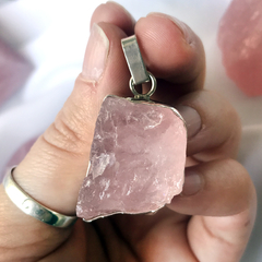 Dije Cuarzo Rosa - Ser Mineral Accesorios 