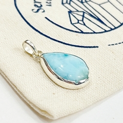 Dije gota de Larimar - Ser Mineral Accesorios 