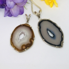 Dije Laja de Ágata - Ser Mineral Accesorios 