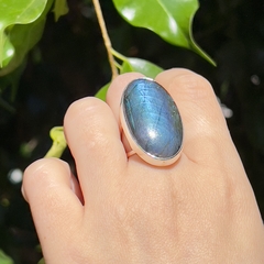 Anillo Labradorita azul - tienda online