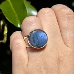 Anillo Labradorita azul redondo en internet