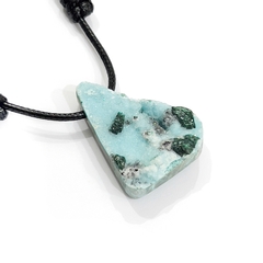 Collar de Hemimorfita y malaquita - Ser Mineral Accesorios 