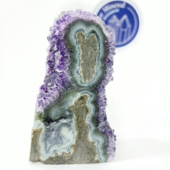 Laja de estalactita de amatista