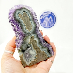 Laja de estalactita de amatista