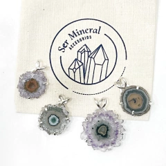 Dije Estalactita de amatista (B) - Ser Mineral Accesorios 