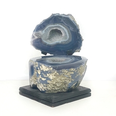 Geoda de Ágata Azul