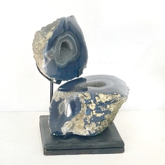 Geoda de Ágata Azul