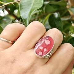 Anillo rodocrosita ortiz