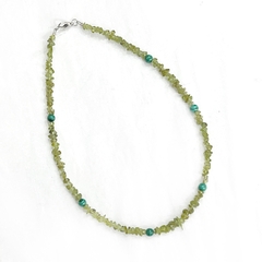 Collar Peridoto y malaquita - comprar online