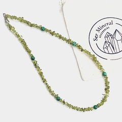 Collar Peridoto y malaquita - tienda online