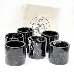 KIT POSILLOS DE ONIX NEGRO - Ser Mineral Accesorios 