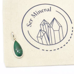 Dije Gota Malaquita - Ser Mineral Accesorios 