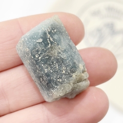 Pieza de aguamarina azul