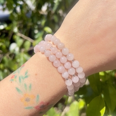 Pulsera de cuarzo rosa en internet
