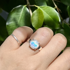 Imagen de Anillo de adularia facetada