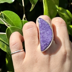 Anillo de charoita - Ser Mineral Accesorios 