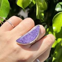 Anillo de charoita - tienda online