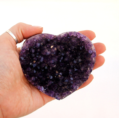 Corazon drusa de amatista