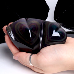 Corazones de obsidiana arco iris en internet