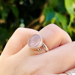 Anillo ECO cuarzo rosa - Ser Mineral Accesorios 