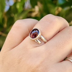 Anillo ECO granate - Ser Mineral Accesorios 
