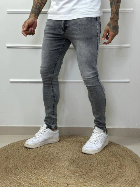 Calça Super Skinny Cinza Básica REF:9027