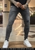Calça Super Skinny Cinza escuro c/rasgos a laser e respingo REF:183 - comprar online