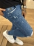 Calça Super Skinny Escura/respingo e Puídos - REF00157 - comprar online