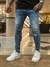 Calça Super Skinny Média com Leves Puidos + respingo- REF10222 - comprar online