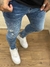 Calça Super Skinny Média com Leves Puidos + respingo- REF10222 na internet