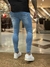 Imagem do Calça Super Skinny Azul Média c/ Rasgos e respingos ref:9892