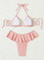 Bikini Rosa con Olanes - comprar en línea