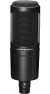 Microfone Condensador Audio Technica At2020 Cardióide Preto