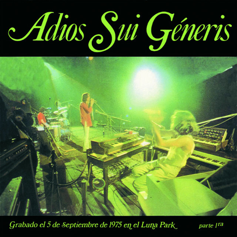 LP SUI GENERIS - ADIÓS SUI GENERIS PARTE 1
