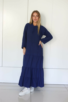RUTH AZUL MARINO VESTIDO - comprar online
