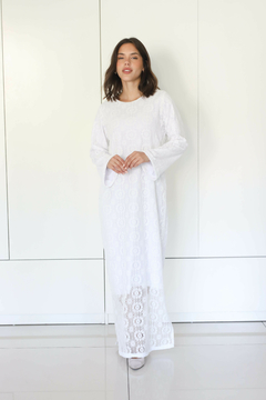 ESTHER BLANCO VESTIDO - tienda online