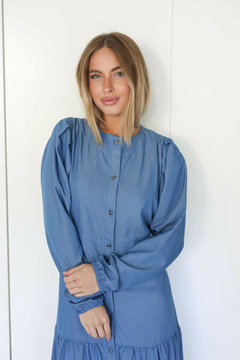 NEJAMA DENIM VESTIDO - tienda online