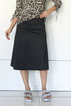 RINA POLLERA CON BIKER DE LYCRA NEGRA - comprar online