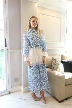 CIELO AZUL BLANCO VESTIDO - comprar online