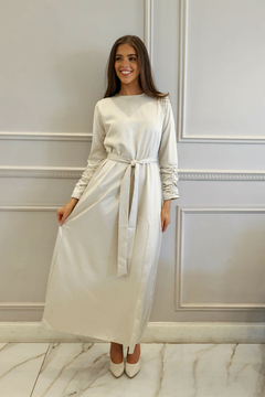 AMANDA NATURAL VESTIDO - tienda online