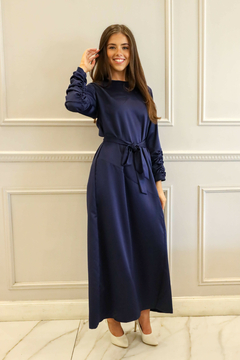 AMANDA AZUL MARINO VESTIDO - comprar online