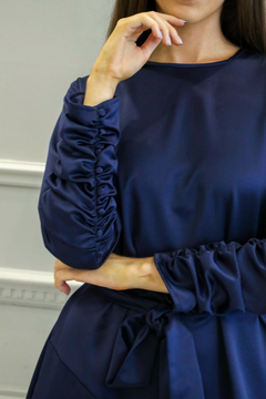 AMANDA AZUL MARINO VESTIDO - Orlibbi